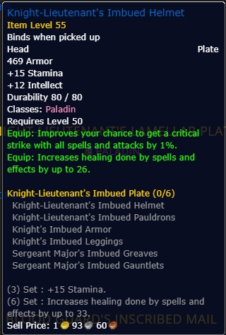 Knight-Lieutenant's Imbued Helmet